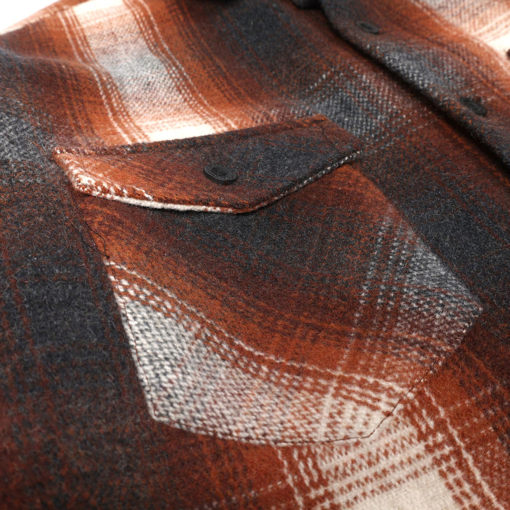 Rust Color Flannel Folsom Heavyweight Rust Flannel – 3 Seas