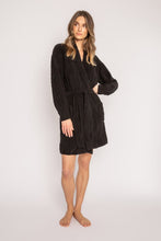 Black Cable Knit Robe