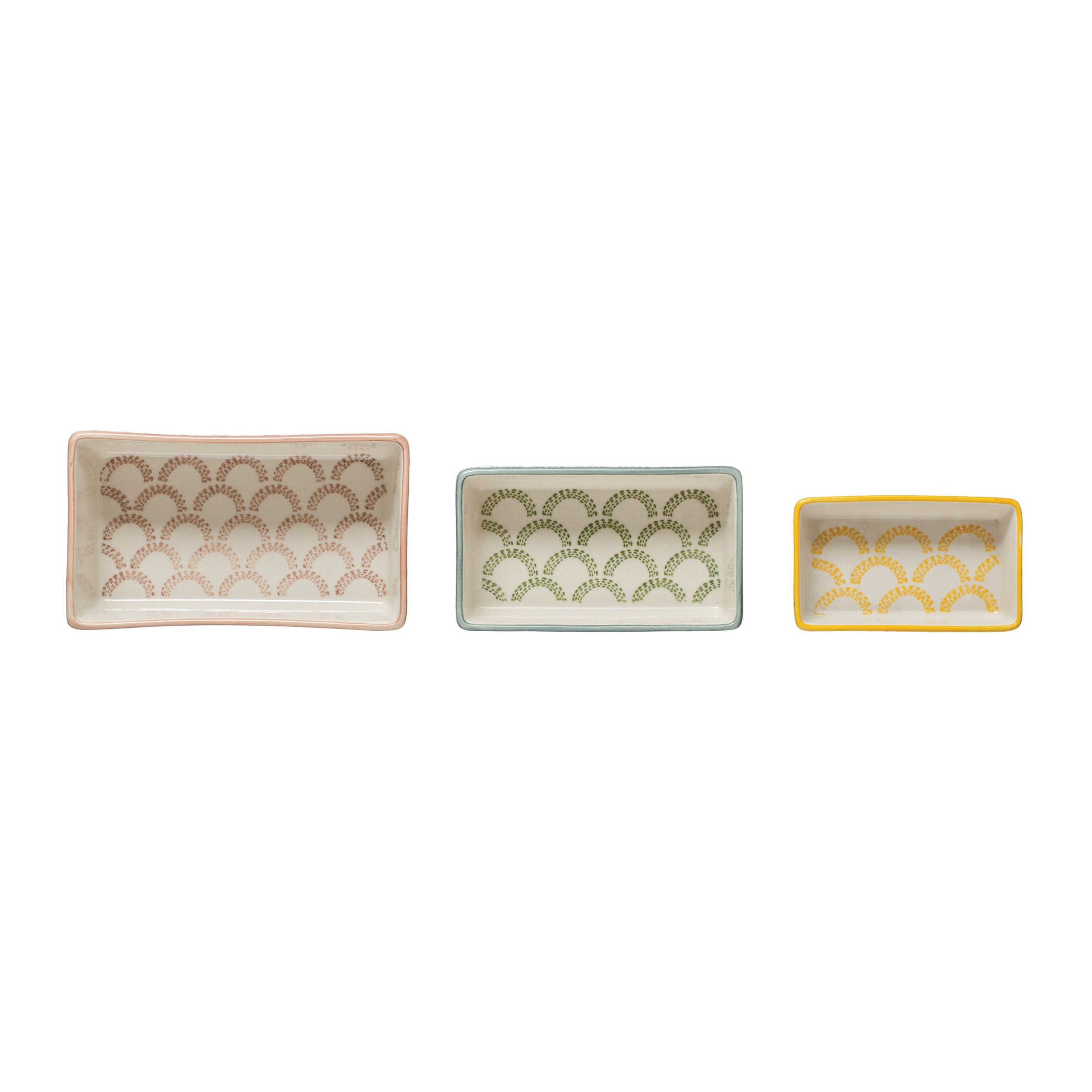 Hand Stamped Ramekins Set