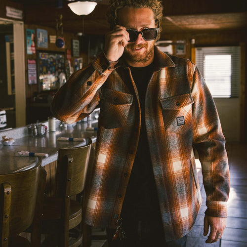 Folsom Heavyweight Rust Flannel