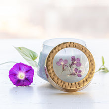 Berry Fig Small Pressed Floral Candle