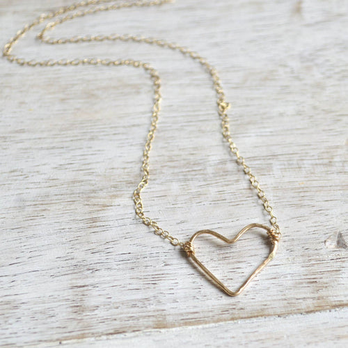 Open Heart Gold Necklace