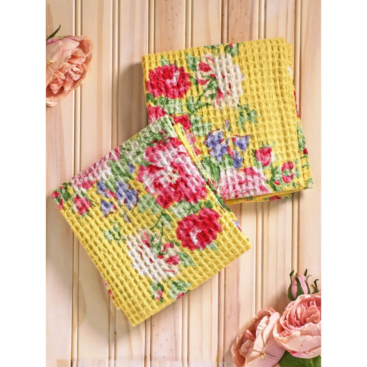 Cottage Rose Tea Towel