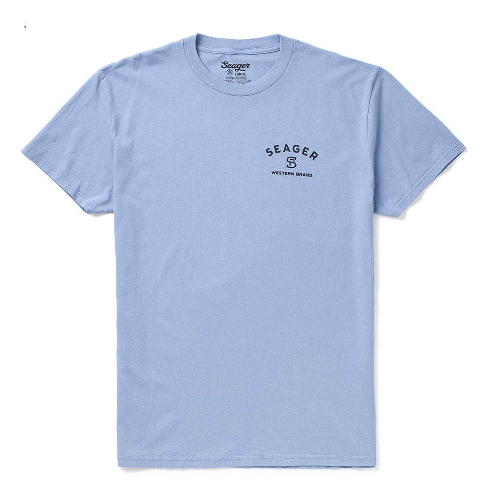 Branded Faded Denim Tee