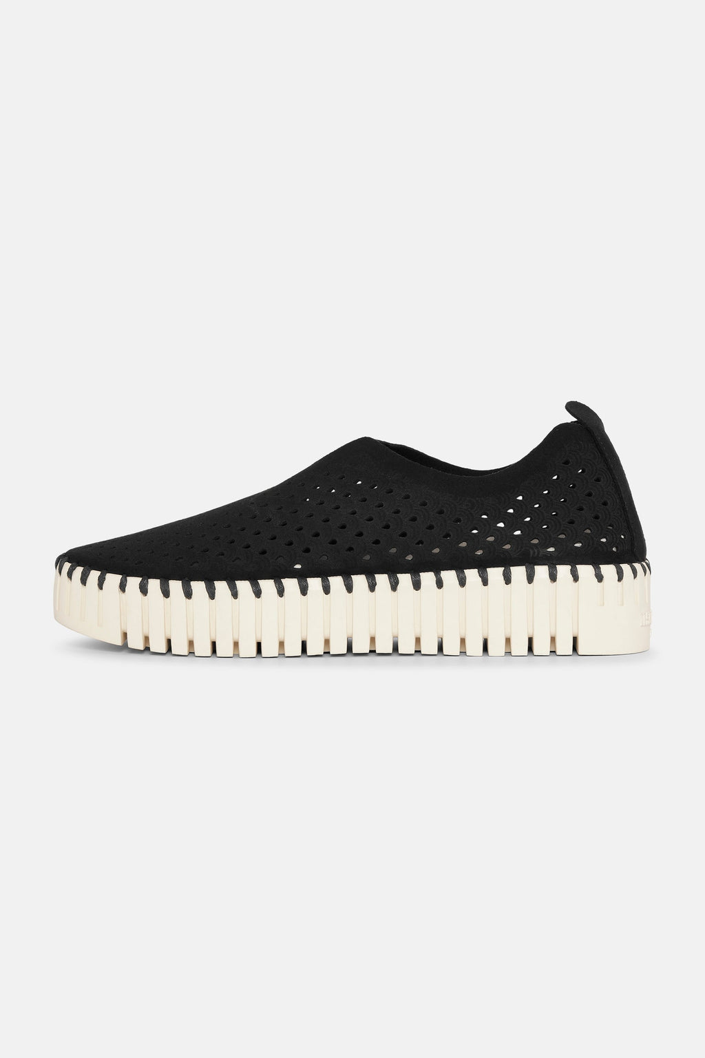 Black Tulip Platform Flats
