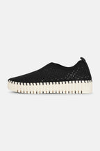 Black Tulip Platform Flats