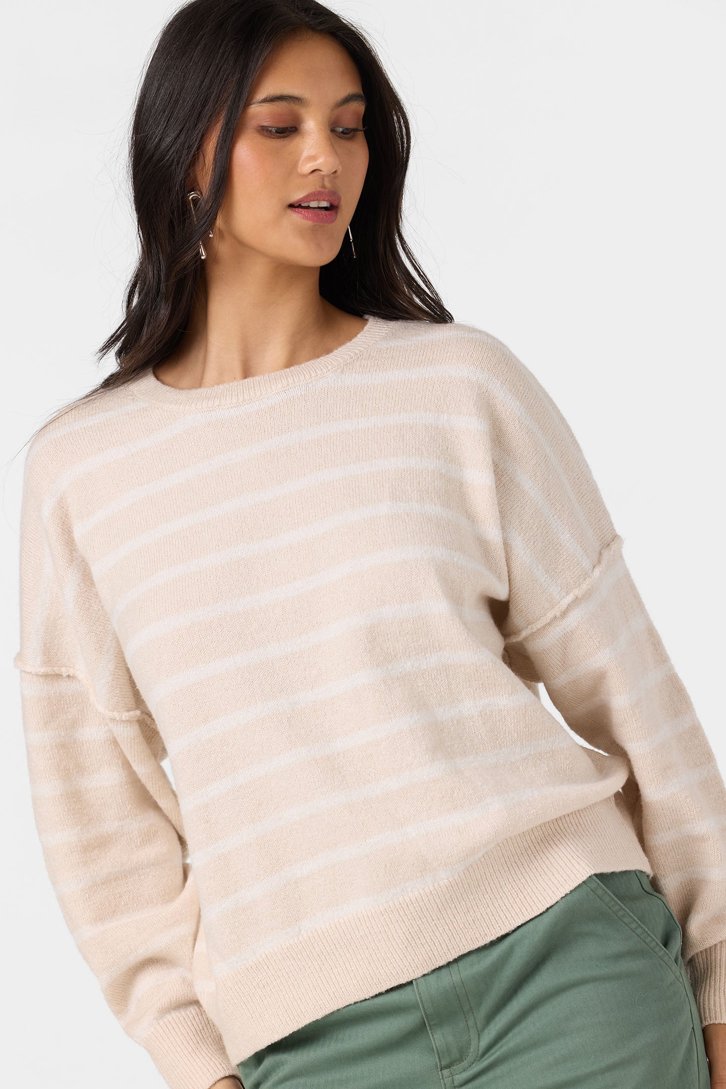 Kari Twill Knit Stripe Sweater