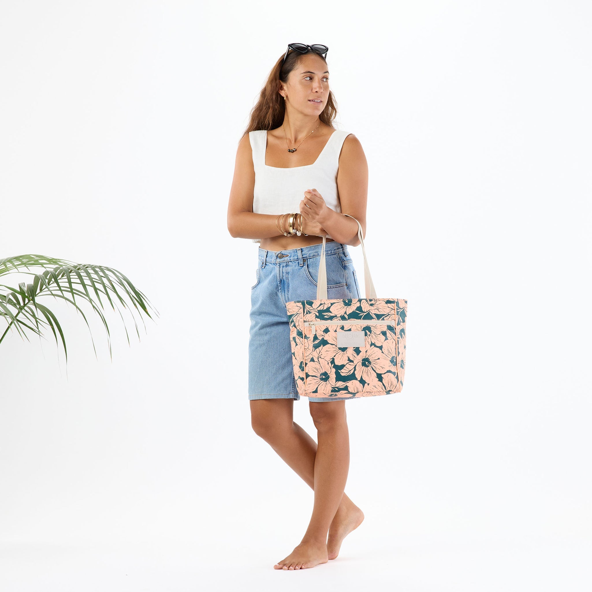 Flor Del Mar Dark Teal Go-To Tote