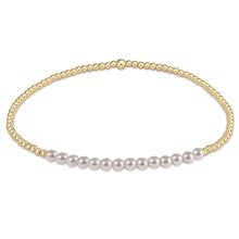 Bliss Gold & Pearl 2mm Bead Bracelet