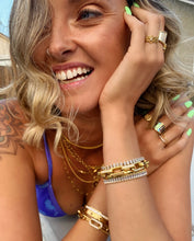 Cambria White Abalone Ring