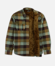 Rust Flannel Sherpa Jacket