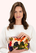 Cream Posy Quilted Wash Bag