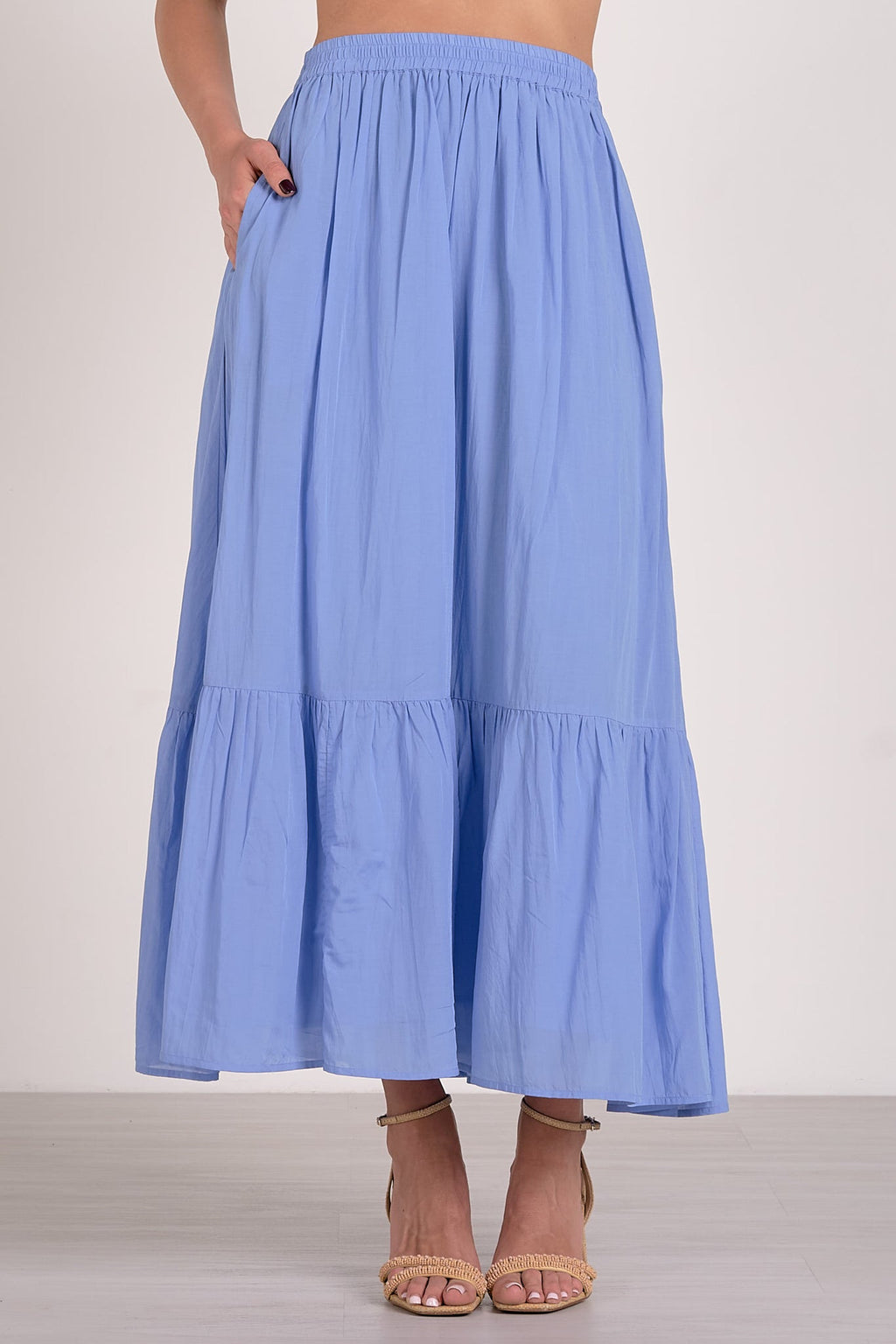 Vera Blue Midi Skirt