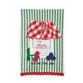 Gingham Fruit Crochet Tea Towel
