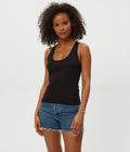 Cher Rib Scoop Neck Tank