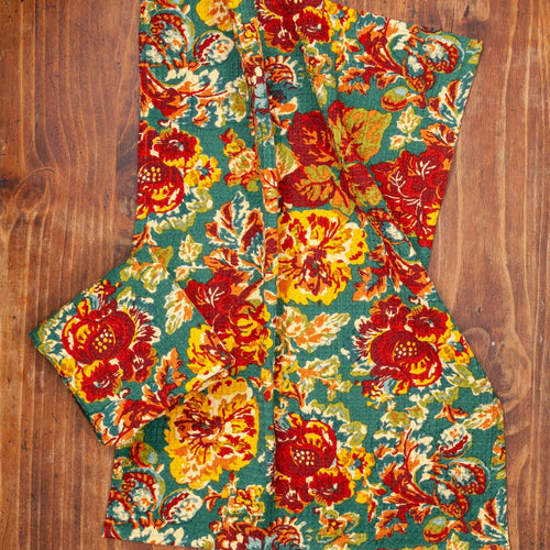 Pomegranate Teal Tea Towel
