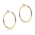 1.25" Smooth Gold Hoop