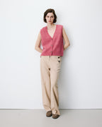 Nars Blush V Sleeveless Cardigan