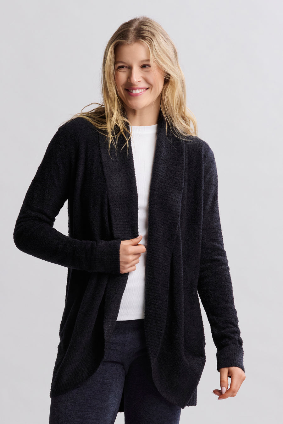 CozyChic Lite Black Circle Cardi