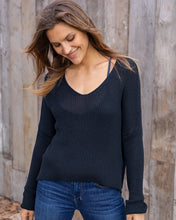 Everyday Rib V Mercer Night Navy Sweater