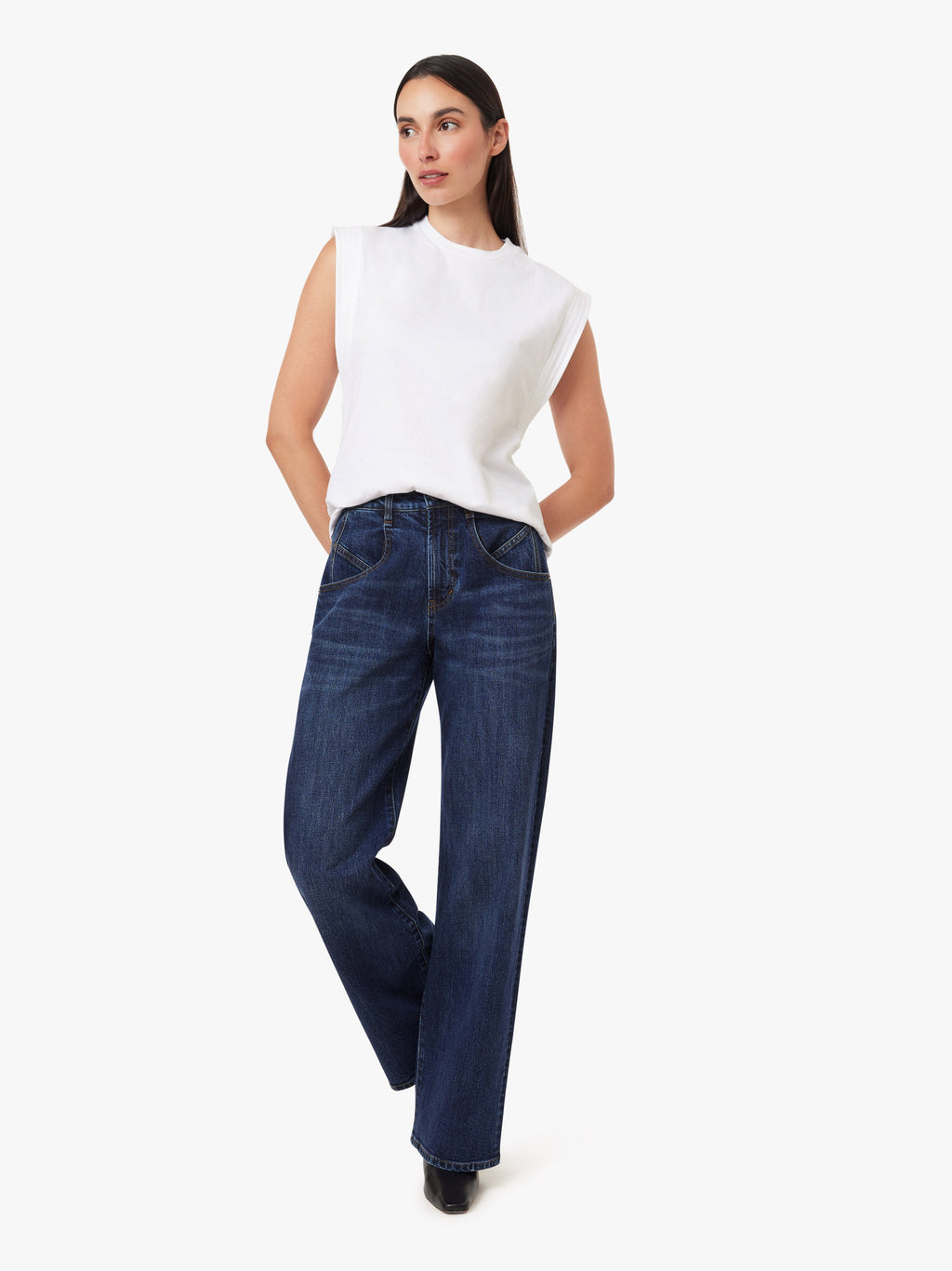 Blaine Bayou High Rise Straight Leg Jeans