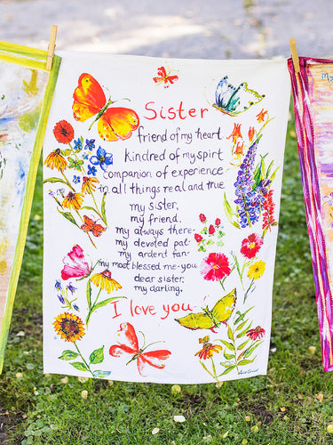 Sister Garden Tea Towel