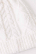 Ivory Cable Crew Beanie