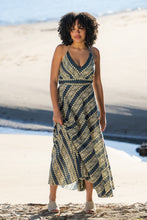 Hemi Cotton Blue Halter Dress