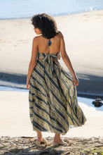 Hemi Cotton Blue Halter Dress