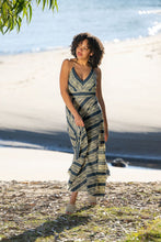 Hemi Cotton Blue Halter Dress