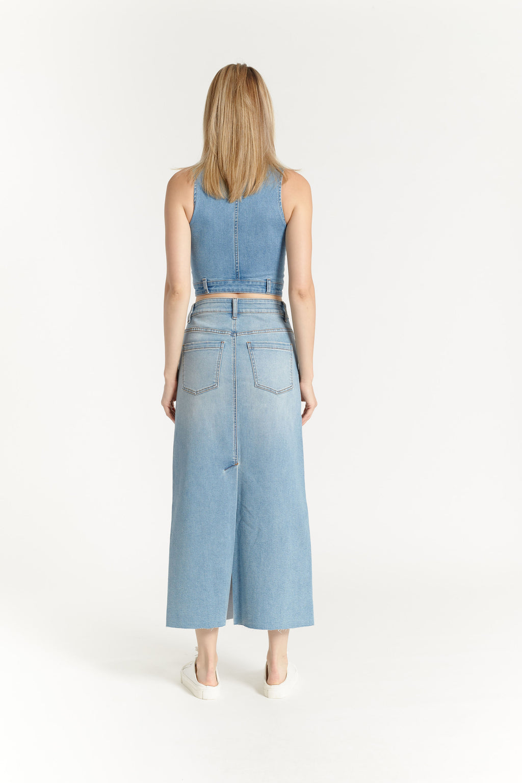 Denim Maxi Skirt