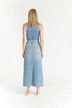 Denim Maxi Skirt