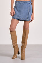 Denim Wrap Mini Skort