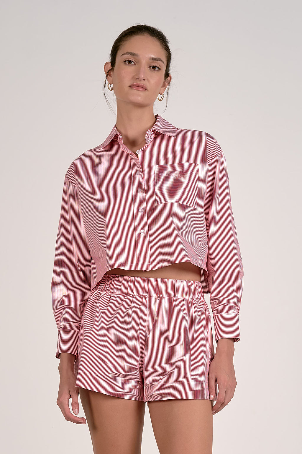 Red Stripe Button-Down