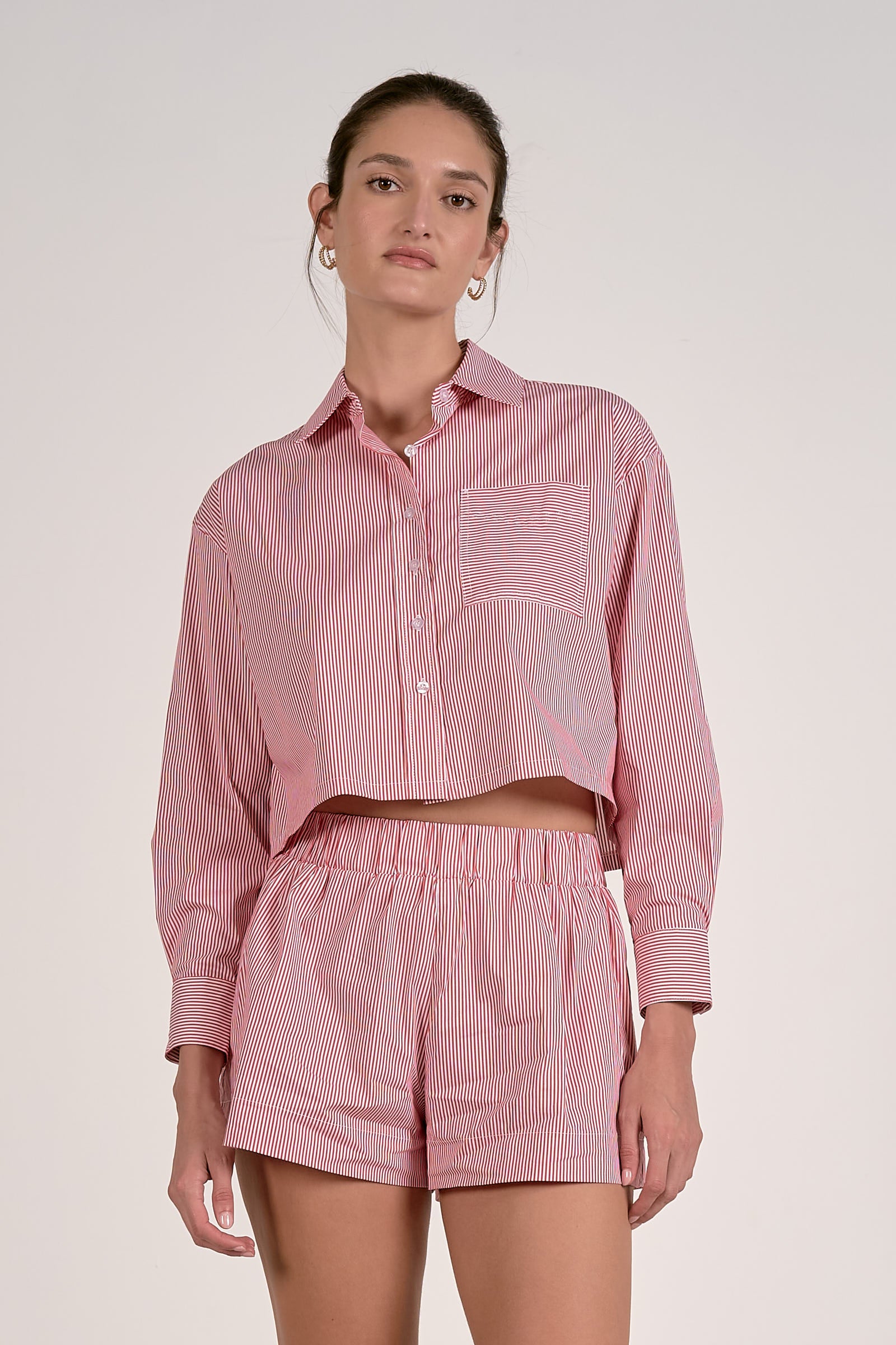 Red Stripe Button-Down