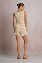 Crochet Tie-Front Vest