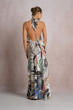 Tropic Floral Satin Maxi Dress