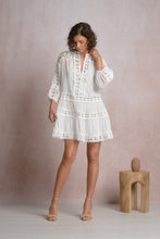 White Crochet Mini Dress