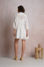 White Crochet Mini Dress