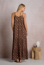 Metallic Polka Dot Maxi Dress