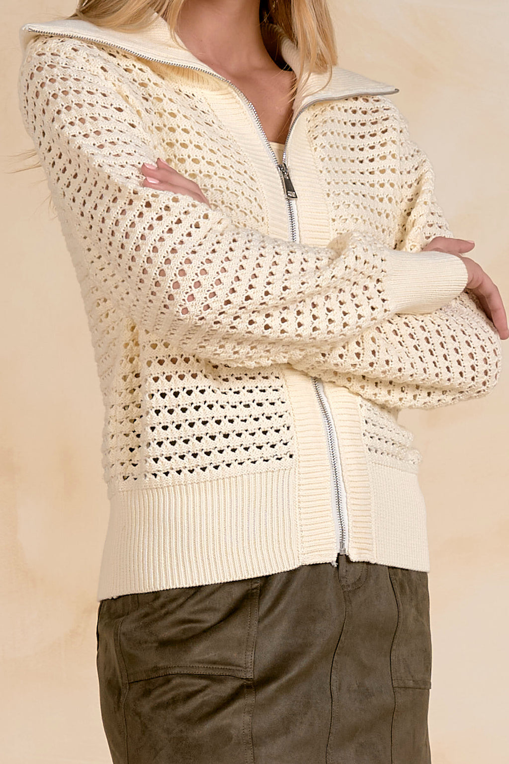 Sylvan Stone Zip Sweater