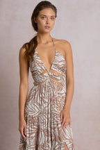 Bali Natural Cut-Out Maxi Dress
