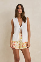 Gigi Knit Tie Vest