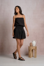 Viola Black Mini Dress