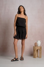 Viola Black Mini Dress