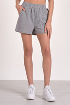 Gingham Pull-On Short