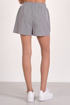 Gingham Pull-On Short