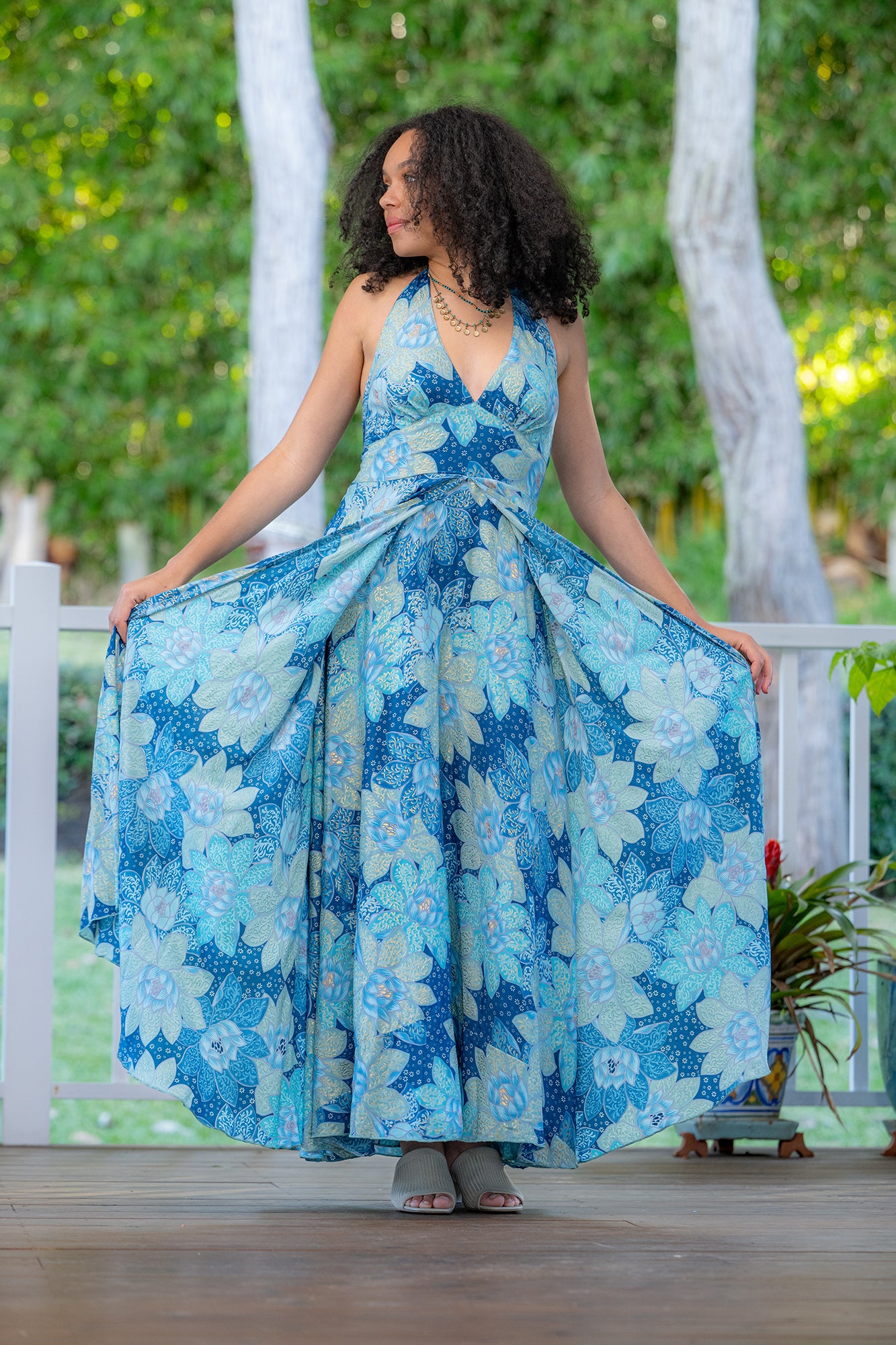 Kavali Halter Maxi Dress