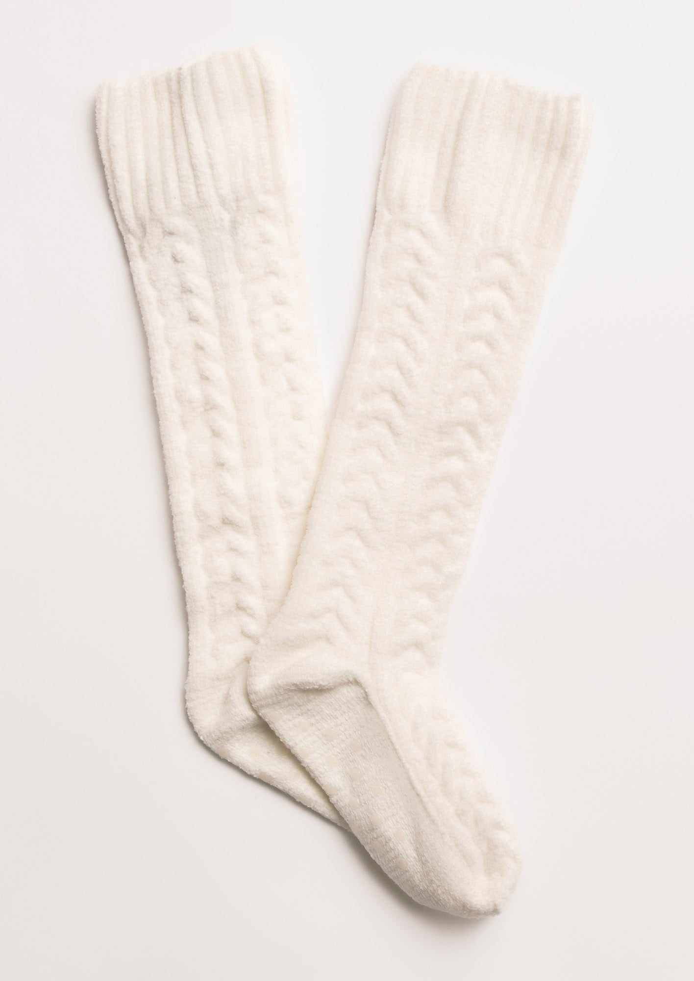 Cable Crew Lounge Ivory Socks