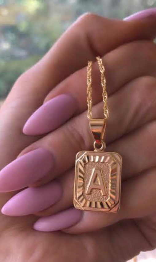 Honey Initial Necklace